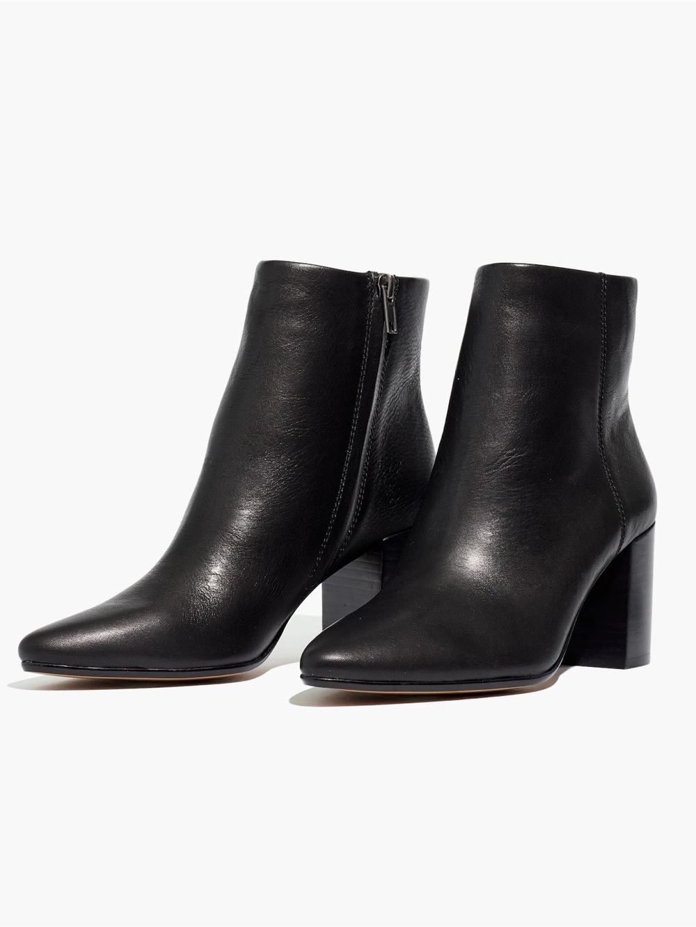 Madewell The Fiona Boot in Leather True Black W 8.5